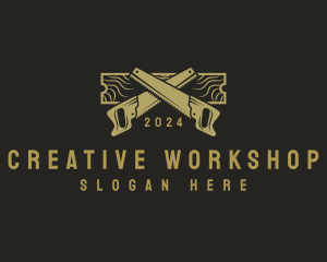 Workshop - Saw Carpentry Workshop logo design