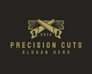 Cutting - Saw Carpentry Workshop logo design