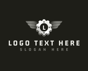 Cog - Cog Wings Mechanic logo design