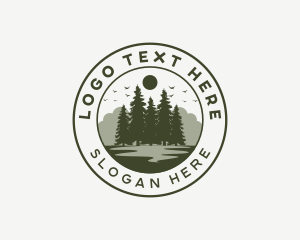 Trekking - Forest Tree Nature logo design