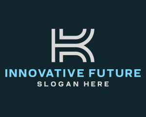 Future - Modern Tech Letter K logo design