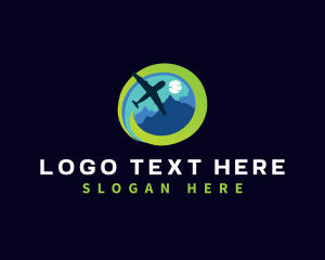Airplane - Travel Trip Vacation logo design