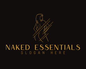 Bare - Alluring Nude Female logo design