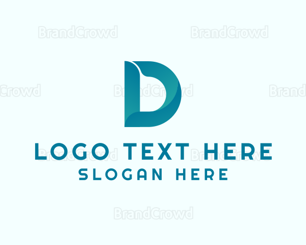 Digital Letter D Logo