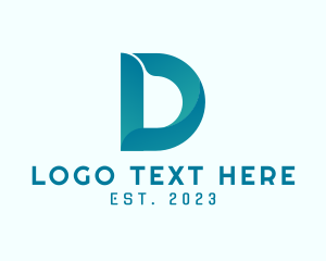 Streaming - Digital Letter D logo design