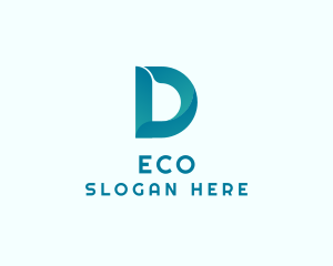 Streaming - Digital Letter D logo design