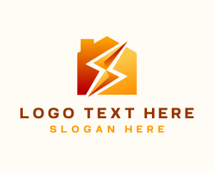 Voltage - Lightning Bolt House logo design