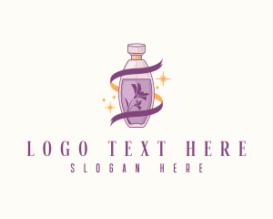 Perfume - Floral Scent Cologne logo design