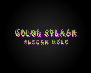 Colorful Neon Graffiti logo design