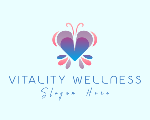 Butterfly Heart Wellness logo design