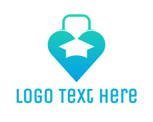 Toga - Heart Bag Graduation logo design