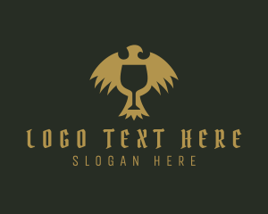 Bar - Medieval Eagle Goblet logo design