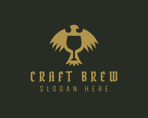 Medieval Eagle Goblet logo design