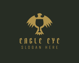 Medieval Eagle Goblet logo design