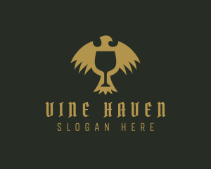 Medieval Eagle Goblet logo design