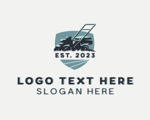 Tool - Lawn Mower Grass Cutting logo design