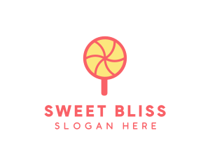 Sweet Lollipop Candy logo design