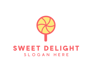 Sweet Lollipop Candy logo design