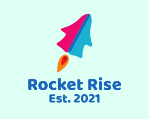 Slip-on Sneakers Rocket logo design