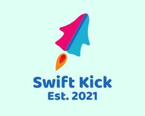 Slip-on Sneakers Rocket logo design