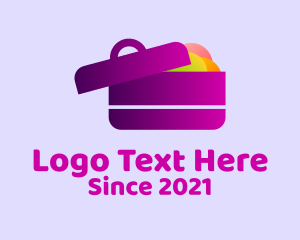 Healthy Food - Packed Lunch Box logo design