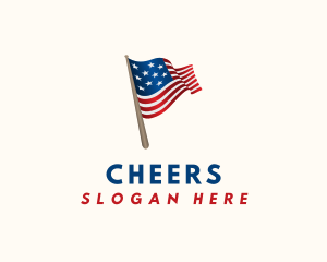 American Political Flag Logo