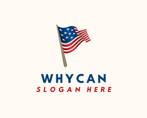 Country - American Political Flag logo design