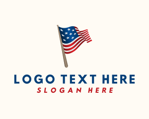 American Political Flag Logo