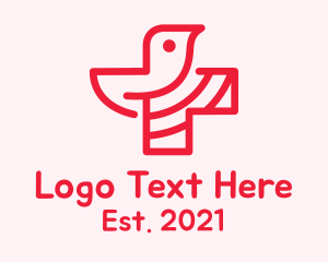Environment Friendly - Red Medical Cross logo design
