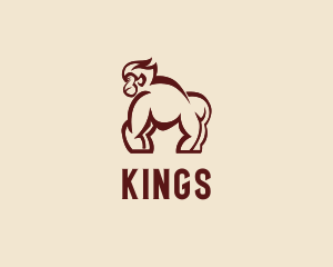 Gorilla Monkey Zoo  logo design