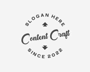 Cursive Business Craft logo design