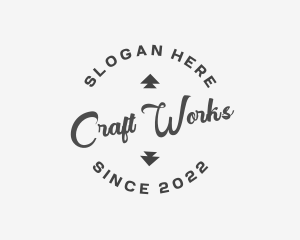 Crafting - Cursive Business Craft logo design