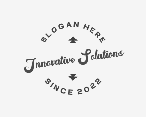 Round - Cursive Business Craft logo design