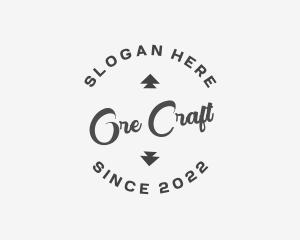 Cursive Business Craft logo design