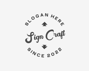 Cursive Business Craft logo design