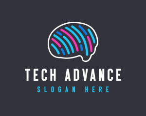 Advanced - Machine Advanced Brain logo design