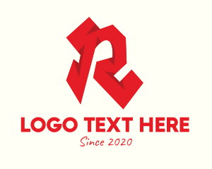 Letter R - Red Letter R logo design