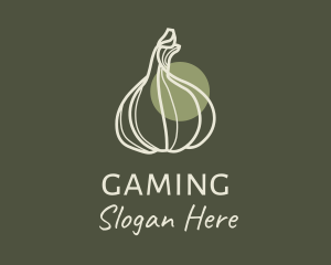 Cooking - Minimalist Garlic Bulb logo design