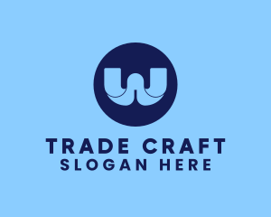 Trade - Digital Trade Business Letter W logo design