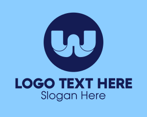 Business - Blue Business Letter W logo design