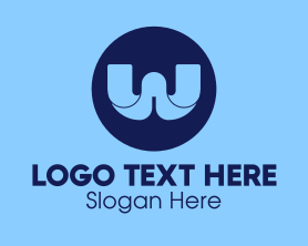 Letter W - Blue Business Letter W logo design