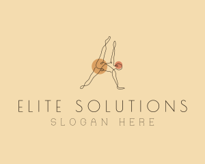 Abstract Yoga Stretch Logo