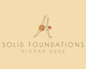 Physical Therapy - Abstract Yoga Stretch logo design