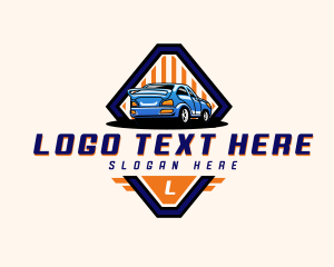 Driving - Automotive Race Car logo design