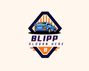 Automotive Race Car logo design