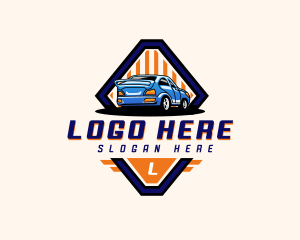 Automotive Race Car logo design