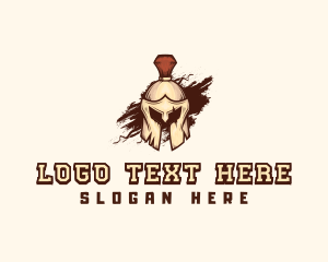 Video Game - Roman Helmet Armor logo design