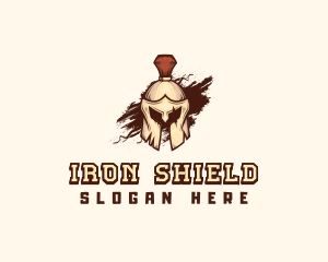 Armor - Roman Helmet Armor logo design