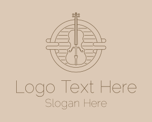 Violin Classical Music Logo