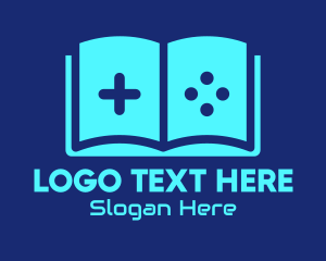 Gamer Youtuber - Book Game Controller logo design